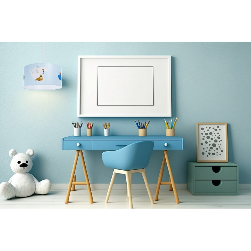 Candelabro suspenso de criança SWEET DREAMS 1xE27/60W/230V diâmetro 30 cm