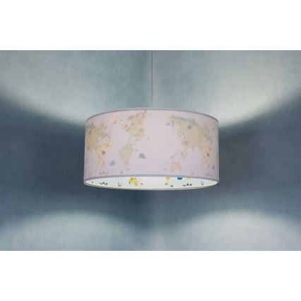 Candelabro suspenso de criança SWEET DREAMS 1xE27/60W/230V diâmetro 30 cm