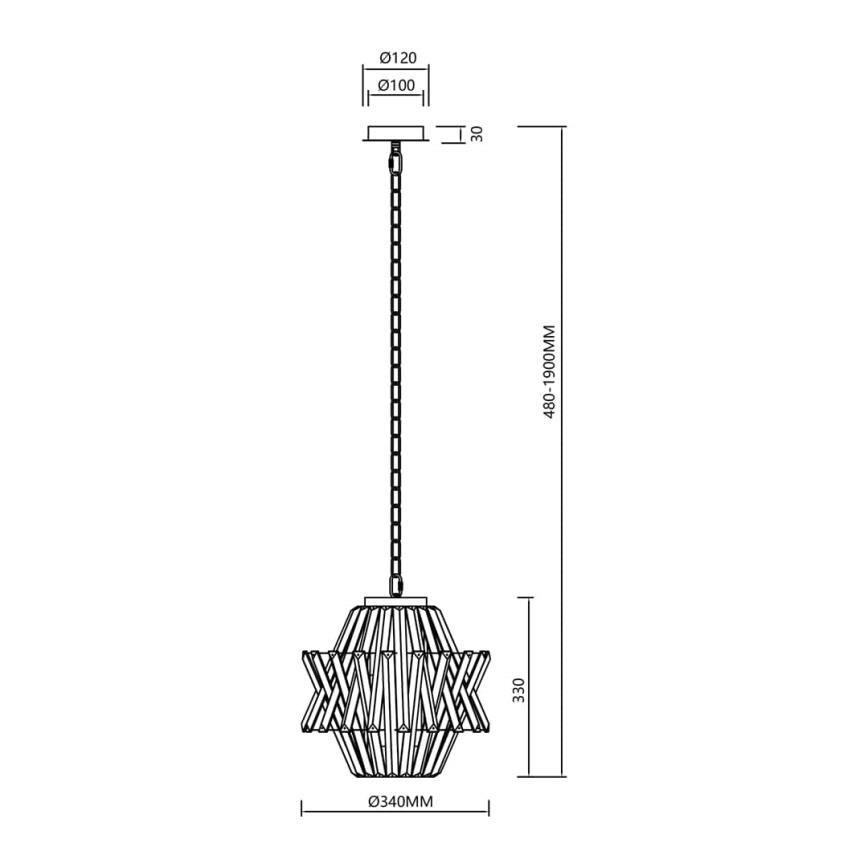 Candelabro suspenso de cristal CROWN 4xE14/40W/230V dourada