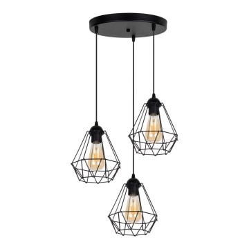 Candelabro suspenso DIAMENT 3xE27/60W/230V