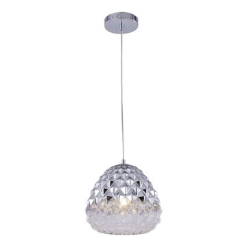 Candelabro suspenso DIAMOND 1xE27/11W/230V prateado