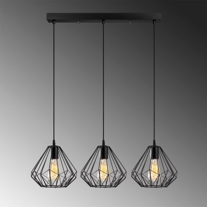 Candelabro suspenso DIAMOND 3xE27/100W/230V