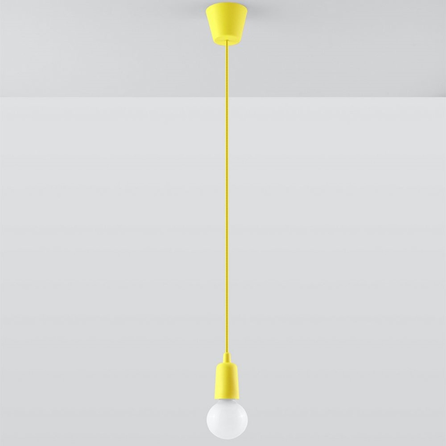 Candelabro suspenso DIEGO 1xE27/60W/230V amarelo