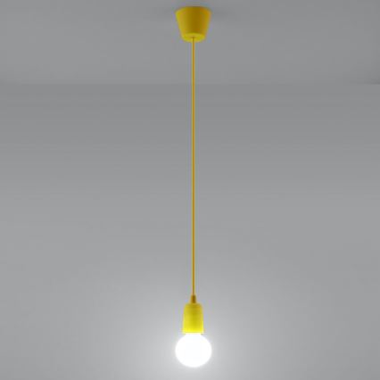 Candelabro suspenso DIEGO 1xE27/60W/230V amarelo