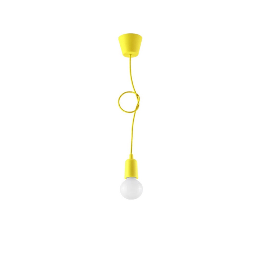 Candelabro suspenso DIEGO 1xE27/60W/230V amarelo