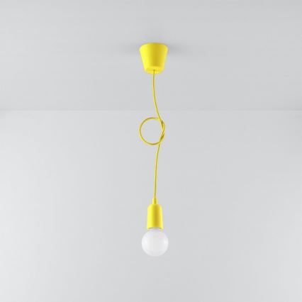 Candelabro suspenso DIEGO 1xE27/60W/230V amarelo