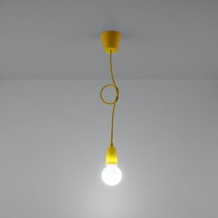 Candelabro suspenso DIEGO 1xE27/60W/230V amarelo
