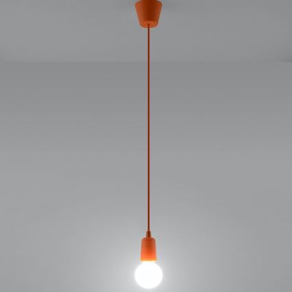 Candelabro suspenso DIEGO 1xE27/60W/230V laranja