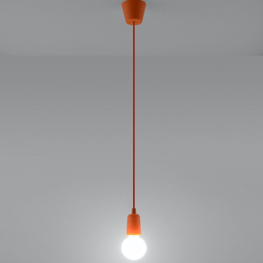 Candelabro suspenso DIEGO 1xE27/60W/230V laranja