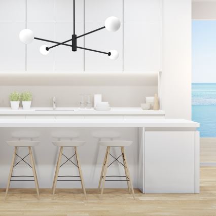 Candelabro suspenso DORI 4xG9/25W/230V preto