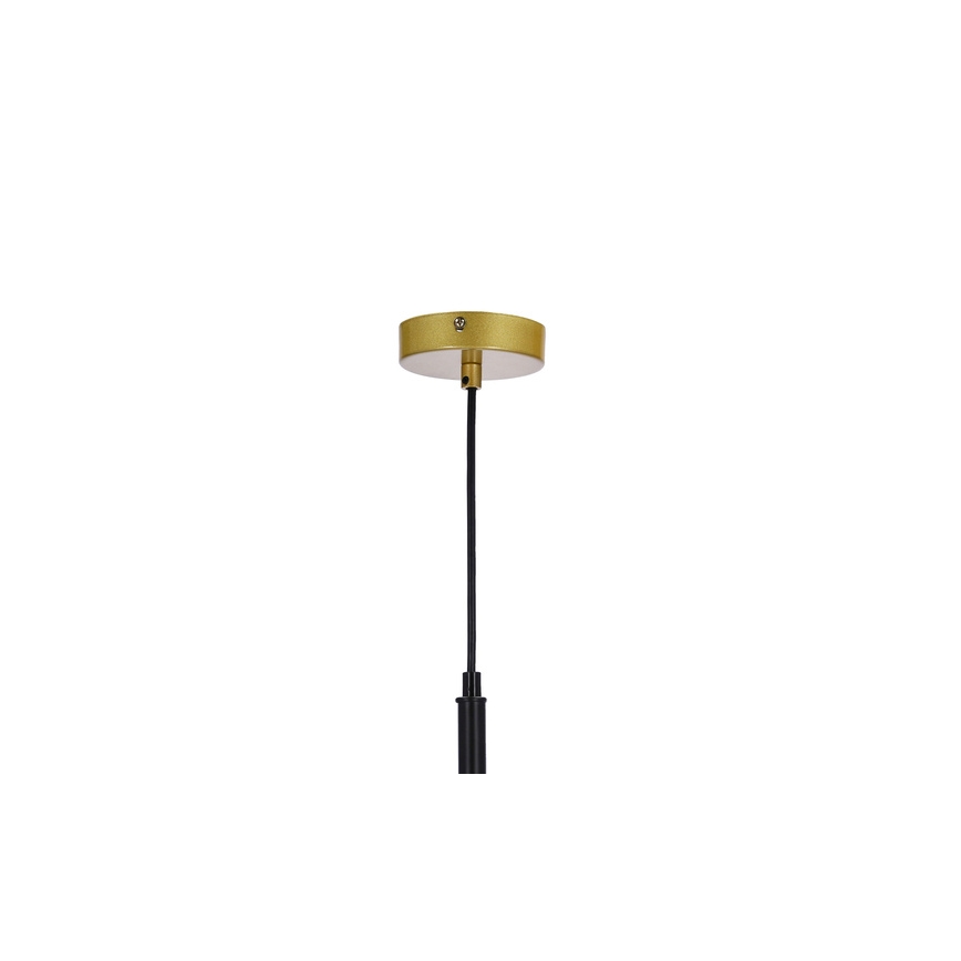 Candelabro suspenso DUO 3xE14/40W/230V dourado/preto