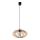 Candelabro suspenso EARTH 1xE27/60W/230V preto/bege