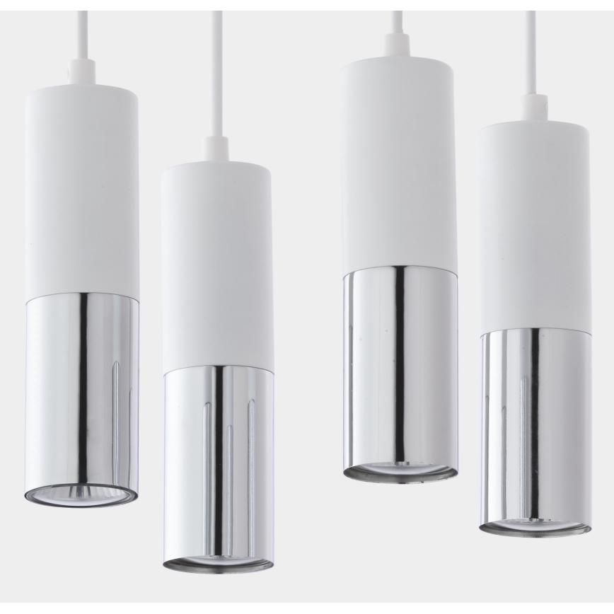 Candelabro suspenso ELIT 4xGU10/10W/230V branco