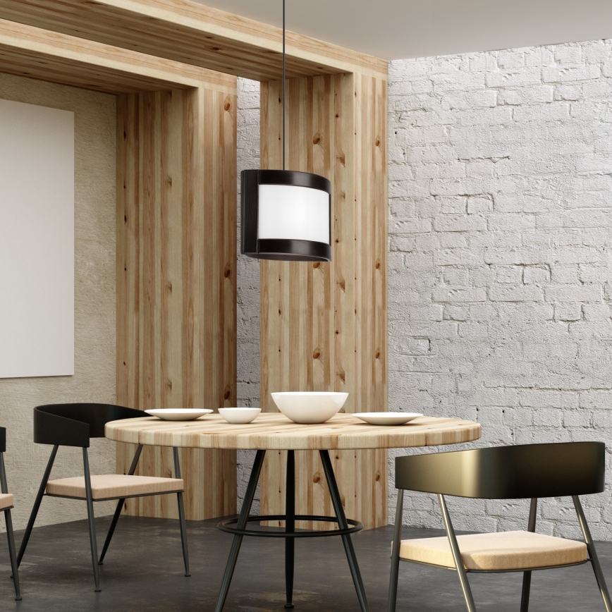 Candelabro suspenso ELODIE 1xE27/60W/230V carvalho