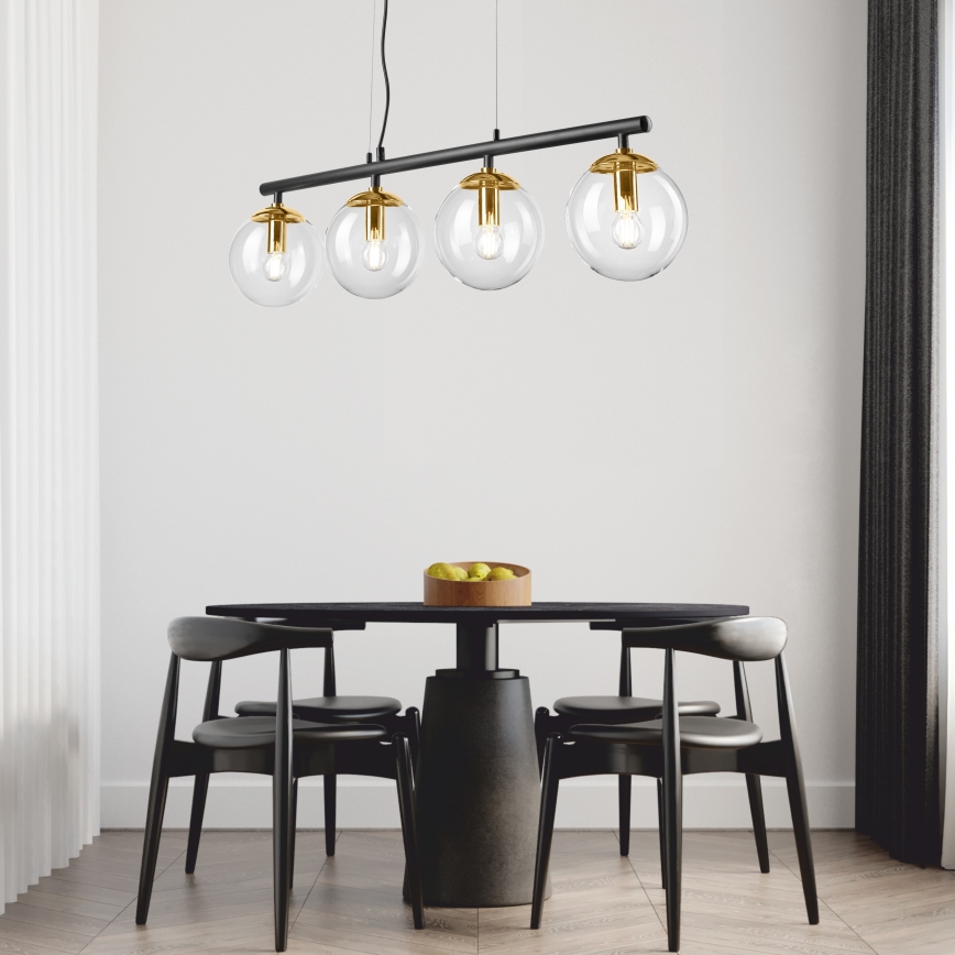 Candelabro suspenso ELOISE 4xE14/15W/230V