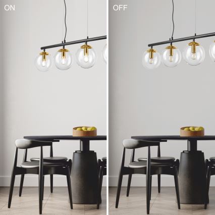 Candelabro suspenso ELOISE 4xE14/15W/230V