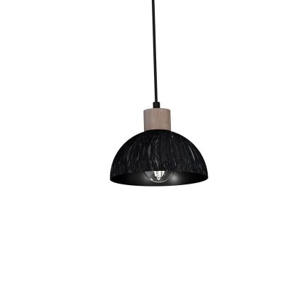 Candelabro suspenso ERIK 3xE27/60W/230V castanho/preto
