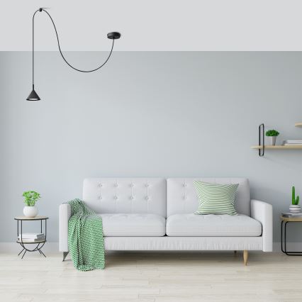 Candelabro suspenso ETNA 1xGX53/15W/230V preto