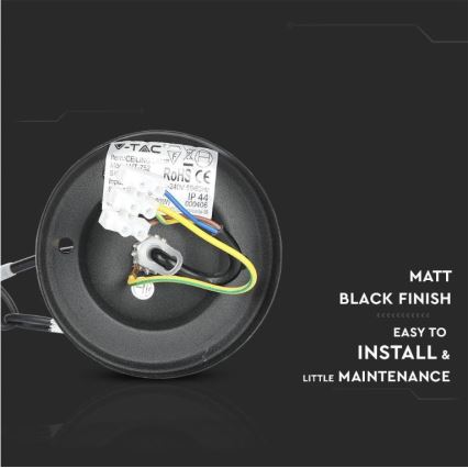 Candelabro suspenso exterior 1xE27/40W/230V IP44 preto