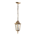 Candelabro suspenso exterior 1xE27/60W/230V dourado IP44