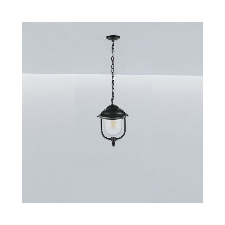 Candelabro suspenso exterior 1xE27/60W/230V IP44 preto