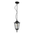 Candelabro suspenso exterior 1xE27/60W/230V preto