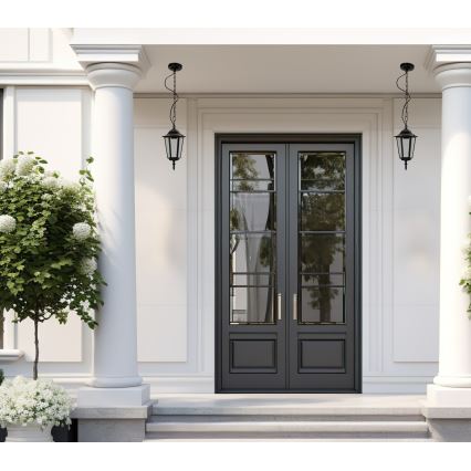 Candelabro suspenso exterior 1xE27/60W/230V preto