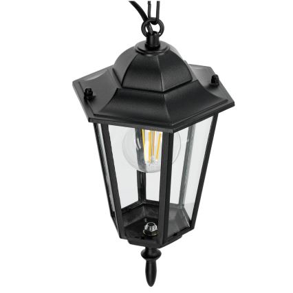 Candelabro suspenso exterior 1xE27/60W/230V preto