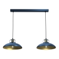 Candelabro suspenso FELIX 2xE27/60W/230V azul