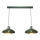 Candelabro suspenso FELIX 2xE27/60W/230V verde