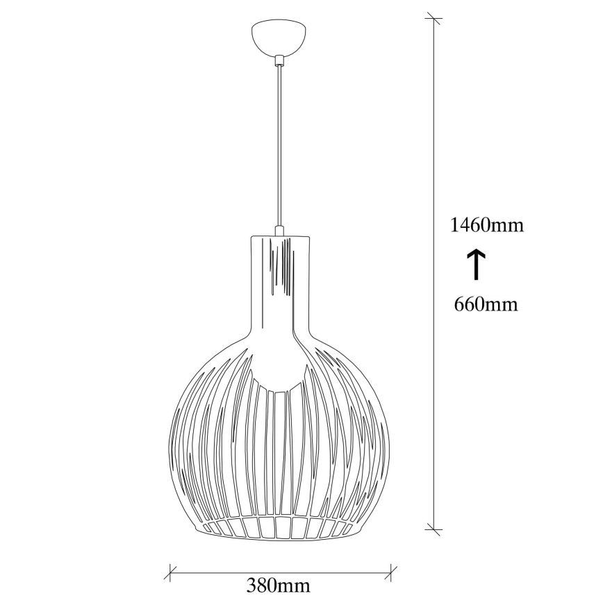 Candelabro suspenso FELLINI 1xE27/100W/230V