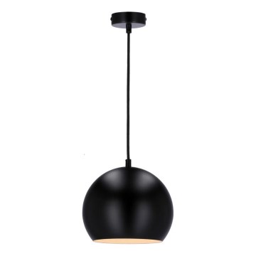 Candelabro suspenso FLEN 1xE27/40W/230V diâmetro 20 cm preto