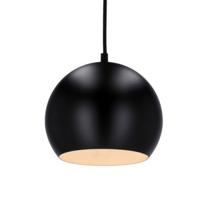 Candelabro suspenso FLEN 1xE27/40W/230V diâmetro 20 cm preto