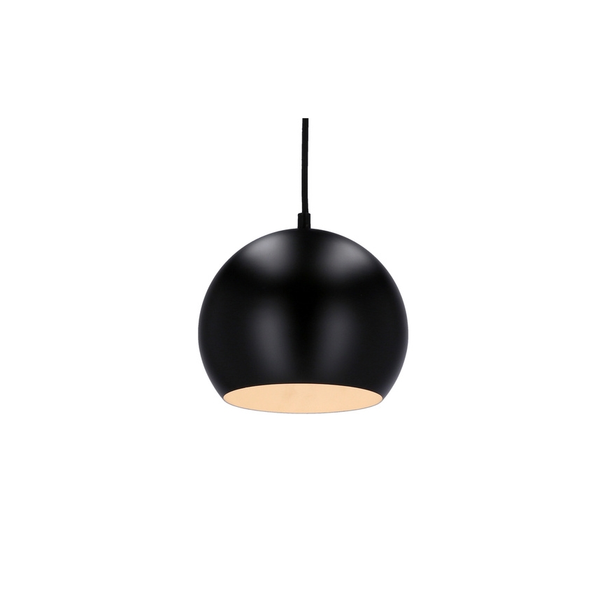 Candelabro suspenso FLEN 1xE27/40W/230V diâmetro 20 cm preto