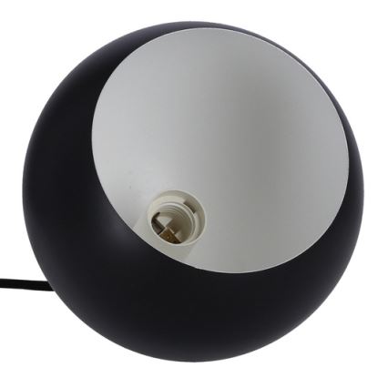 Candelabro suspenso FLEN 1xE27/40W/230V diâmetro 20 cm preto