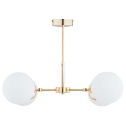 Candelabro suspenso FOTON  4xE14/40W/230V dourado/branco