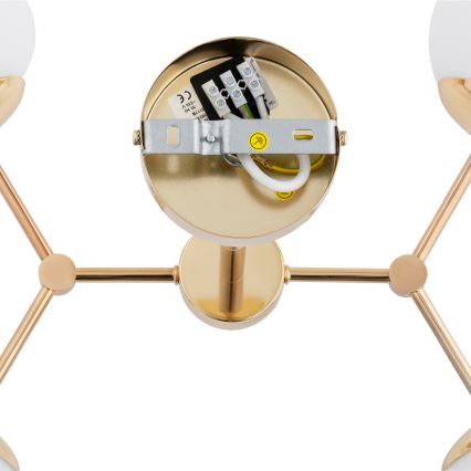 Candelabro suspenso FOTON  4xE14/40W/230V dourado/branco