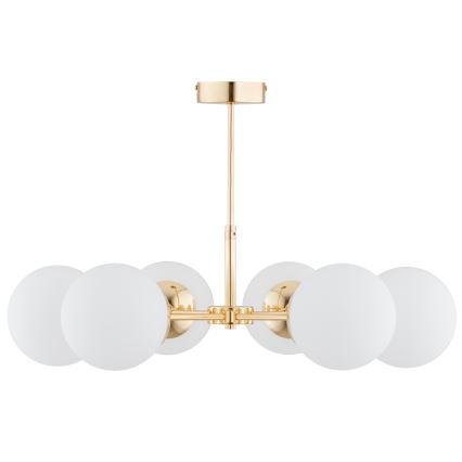 Candelabro suspenso FOTON  6xE14/40W/230V dourado/branco