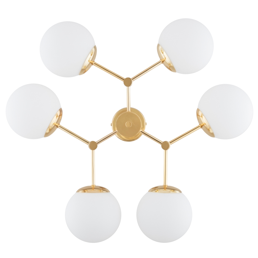 Candelabro suspenso FOTON  6xE14/40W/230V dourado/branco