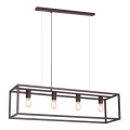 Candelabro suspenso FRAME 4xE27/60W/230V cobre
