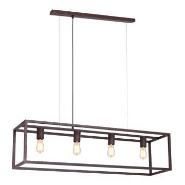 Candelabro suspenso FRAME 4xE27/60W/230V cobre