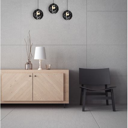 Candelabro suspenso GAIA 3xE27/60W/230V preto/castanho