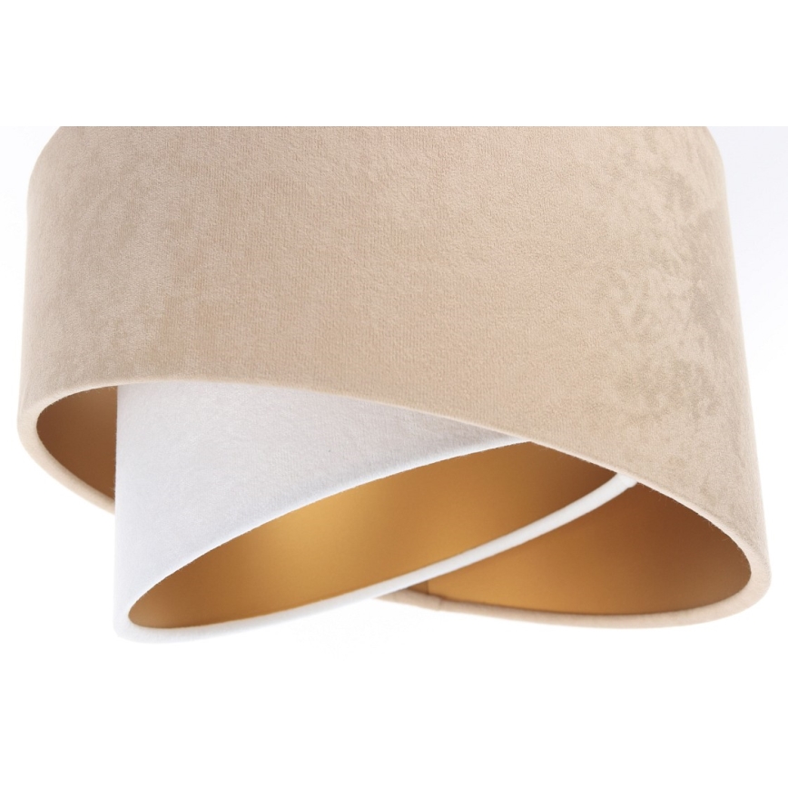Candelabro suspenso GALAXY 3xE27/60W/230V bege/branco/dourado