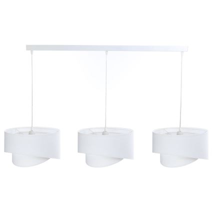 Candelabro suspenso GALAXY 3xE27/60W/230V branco