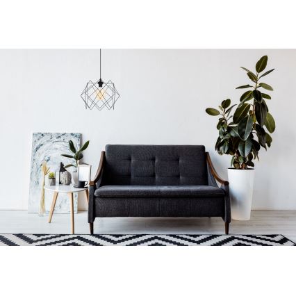 Candelabro suspenso GALL 1xE27/60W/230V preto