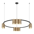 Candelabro suspenso GENESIS 10xGU10/8W/230V dourada