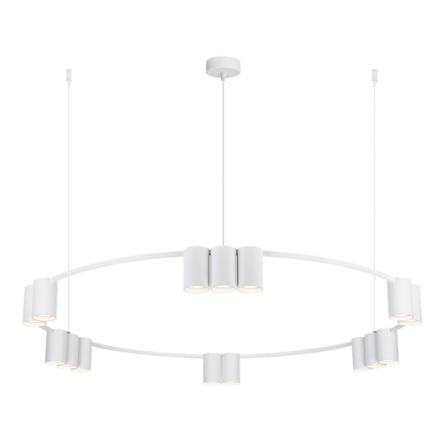 Candelabro suspenso GENESIS 15xGU10/8W/230V branco