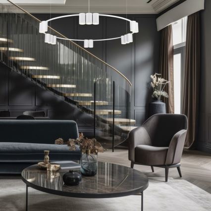 Candelabro suspenso GENESIS 15xGU10/8W/230V branco