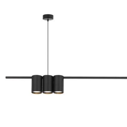 Candelabro suspenso GENESIS 5xGU10/8W/230V preto