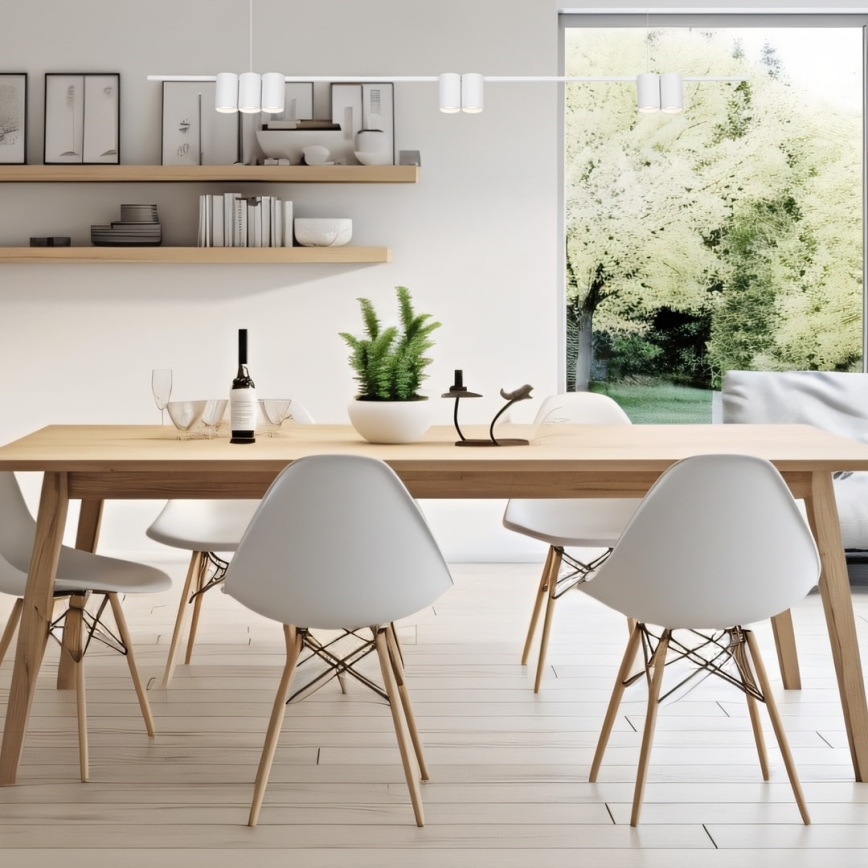 Candelabro suspenso GENESIS 7xGU10/8W/230V branco